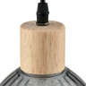 Подвесной светильник LUMION NATANA 8053/1А SUSPENTIONI LN24 E27 1*60W 220V дерево/смоки металл/стекло 8053/1A